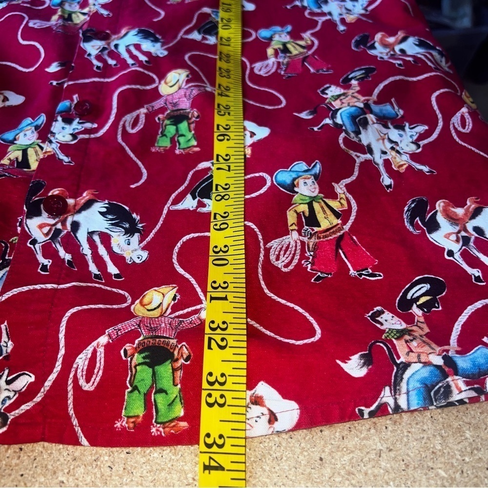The Cat’s Pajamas retro western print night shirt size medium - Picture 7 of 11